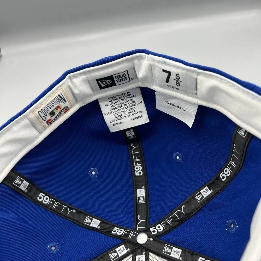 Toronto Blue Jays Hat Men 7‎ 5/8 Blue White 59Fifty New Era Fitted Cap